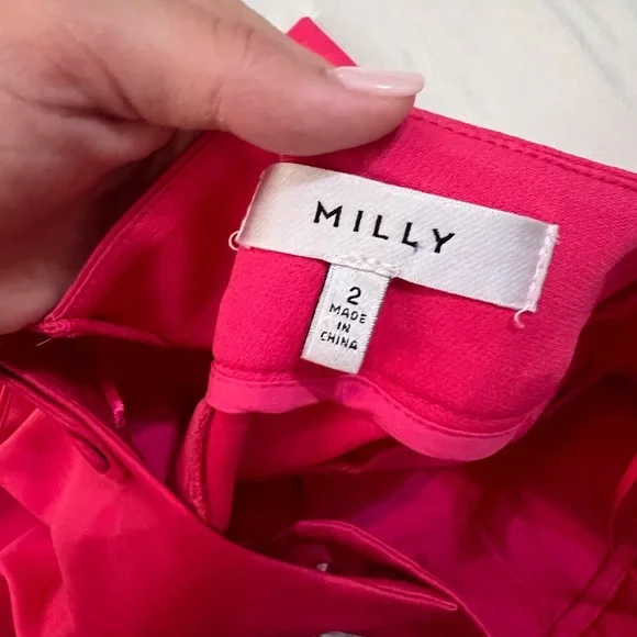 Milly Aria Cady Button Shorts size 2 - Picture 6 of 7